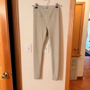 Athleta Light Mint Ribbed Leggings